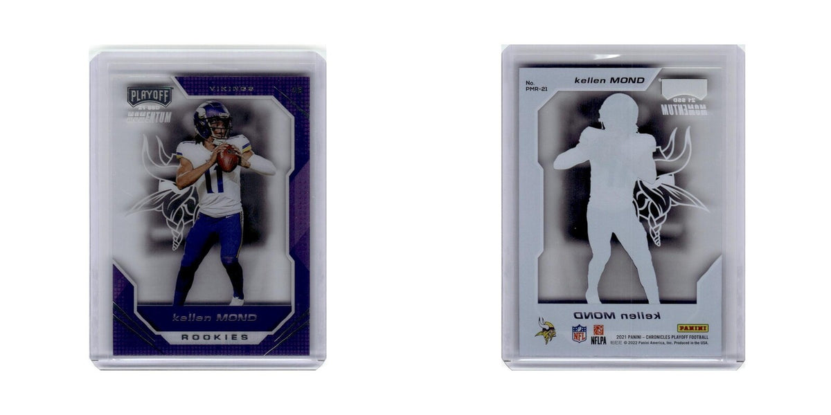 Kellen Mond 2021 Panini Chronicles Playoff Momentum Rookies #PMR-21 Vikings NM