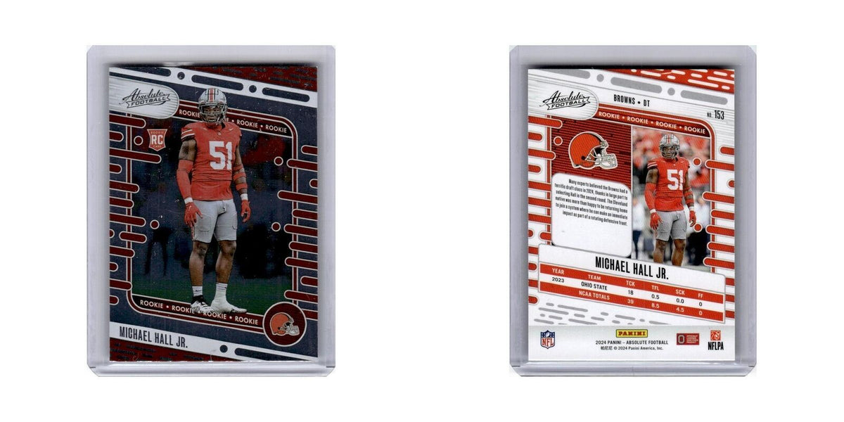 Michael Hall Jr. Rookie 2024 Panini Absolute #153 Football Card NM