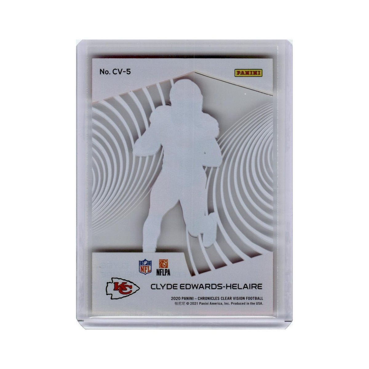 Clyde Edwards-Helaire 2020 Panini Chronicles Clear Vision Rookies #CV-5 NM