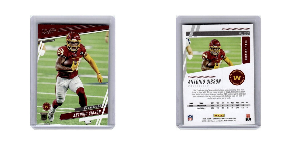 Antonio Gibson 2020 Panini Chronicles Prestige Rookies #323 NM