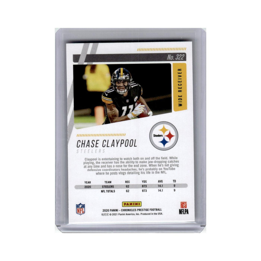 Chase Claypool 2020 Panini Chronicles Prestige Rookies #322 Steelers NM