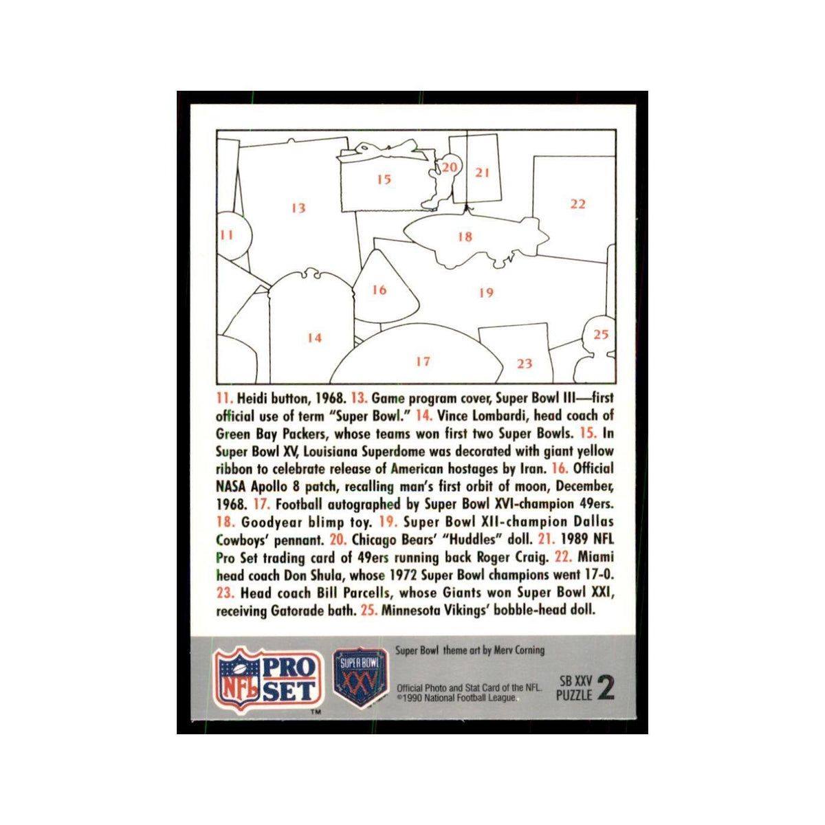 1990 Pro Set Silver Anniversay Commemorative Puzzle 2 #2