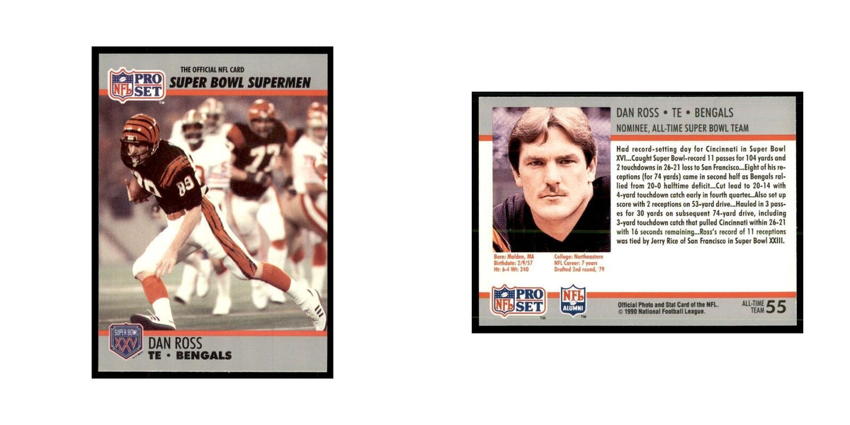 1990 Pro Set Silver Anniversay Commemorative Dan Ross #55