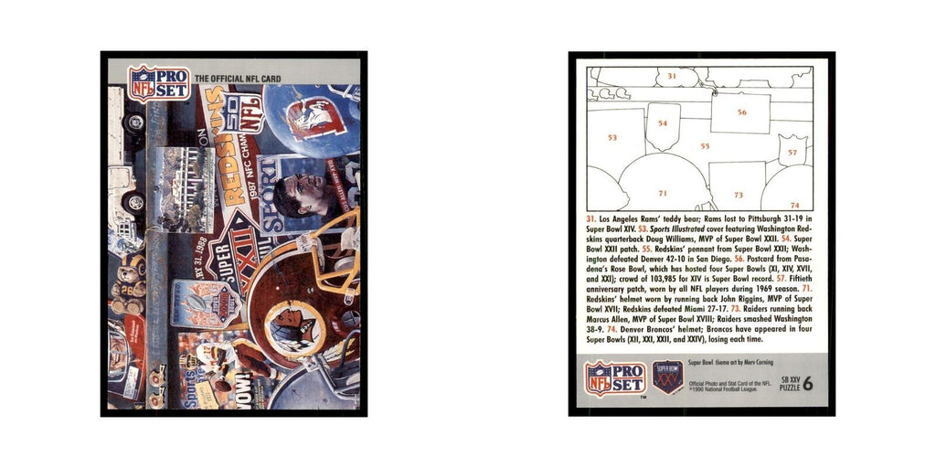 1990 Pro Set Silver Anniversay Commemorative Puzzle 6 #6