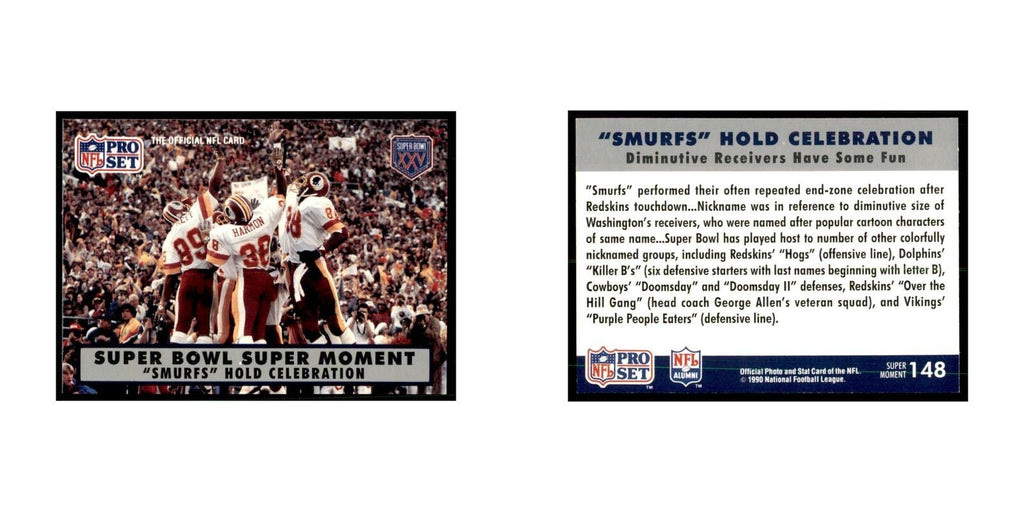 1990 Pro Set Silver Anniversay Commemorative Smurfs hold celebration #148