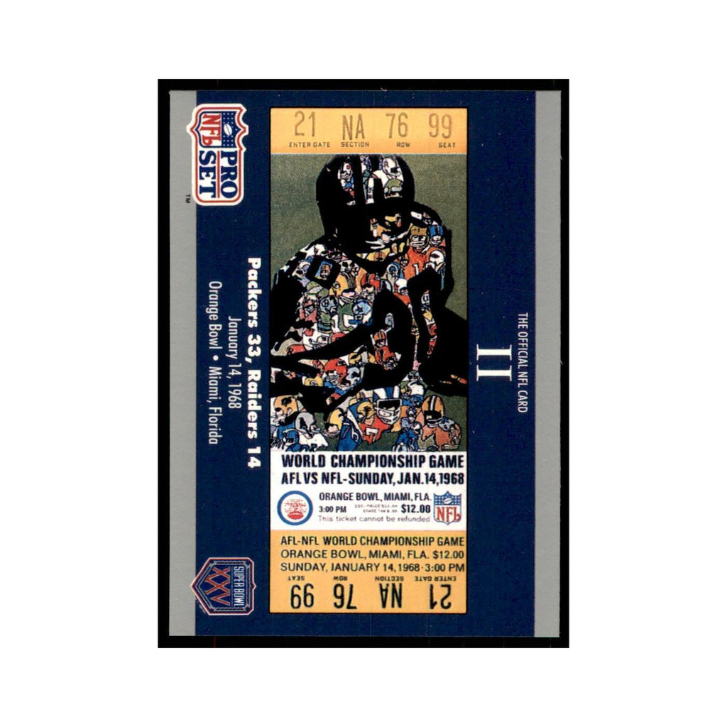 1990 Pro Set Silver Anniversay Commemorative SB II Ticket #2