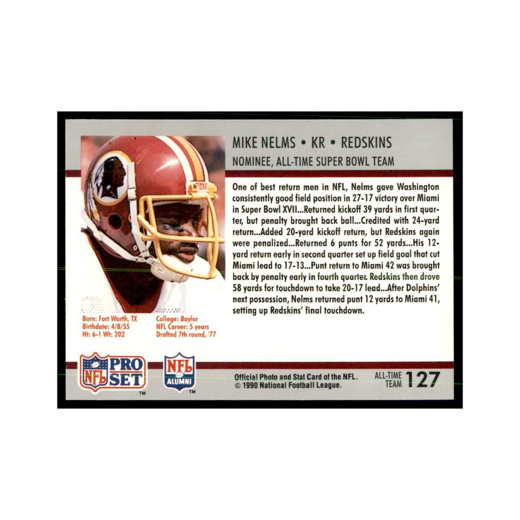 1990 Pro Set Silver Anniversay Commemorative Mike Nelms #127