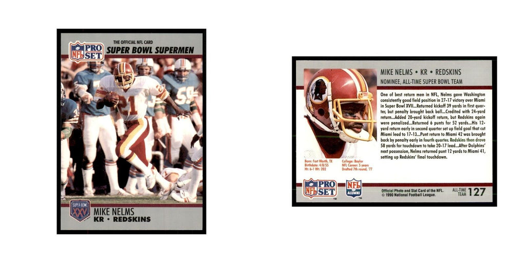 1990 Pro Set Silver Anniversay Commemorative Mike Nelms #127