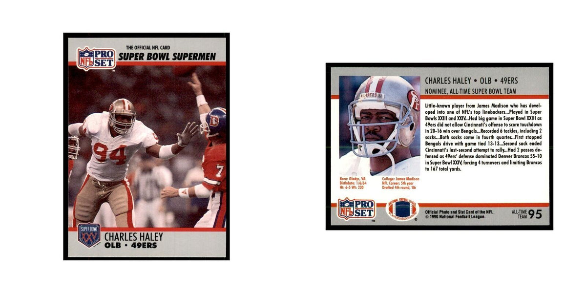 1990 Pro Set Silver Anniversay Commemorative Charles Haley #95