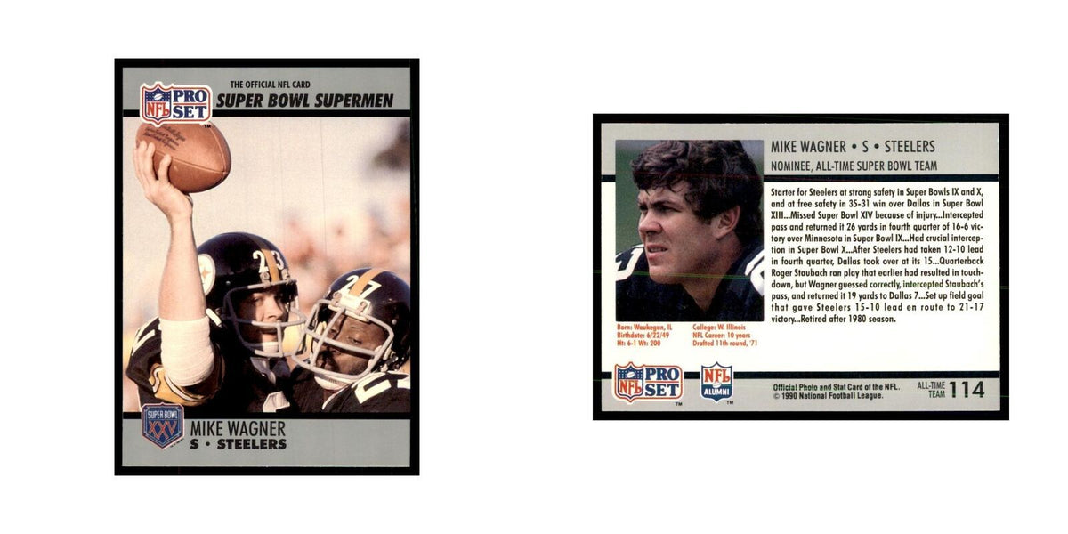 1990 Pro Set Silver Anniversay Commemorative Mike Wagner #114