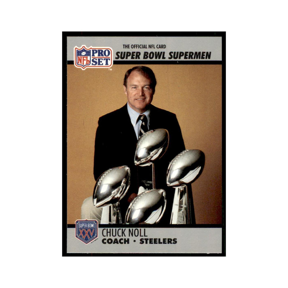 1990 Pro Set Silver Anniversay Commemorative Chuck Noll #29