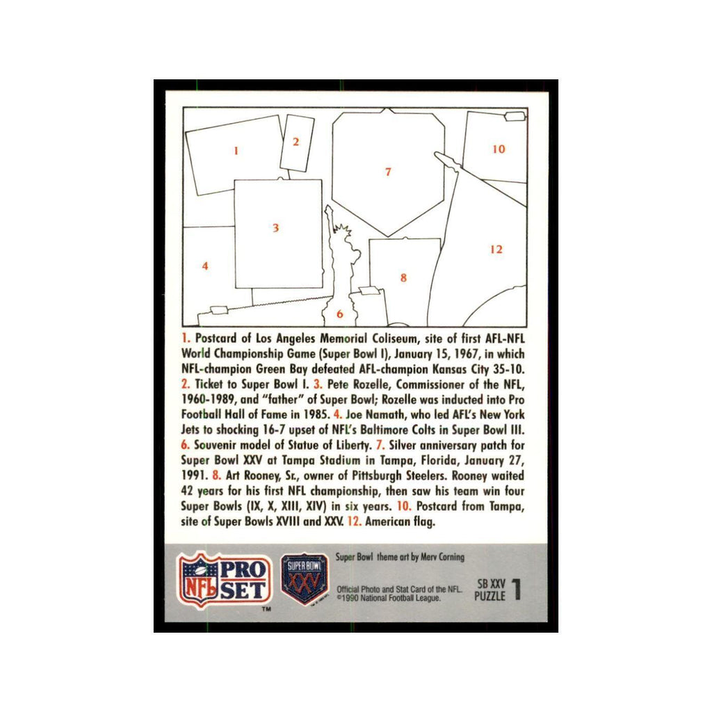 1990 Pro Set Silver Anniversay Commemorative Puzzle 1 #1