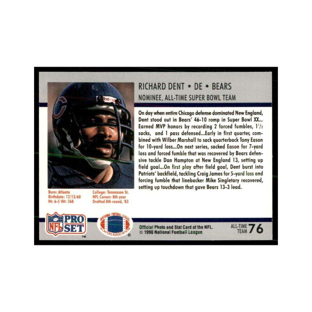 1990 Pro Set Silver Anniversay Commemorative Richard Dent #76