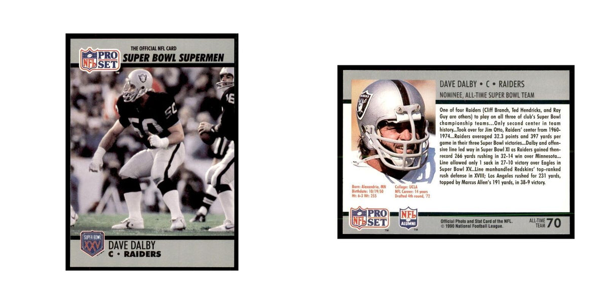 1990 Pro Set Silver Anniversay Commemorative Dave Dalby #70