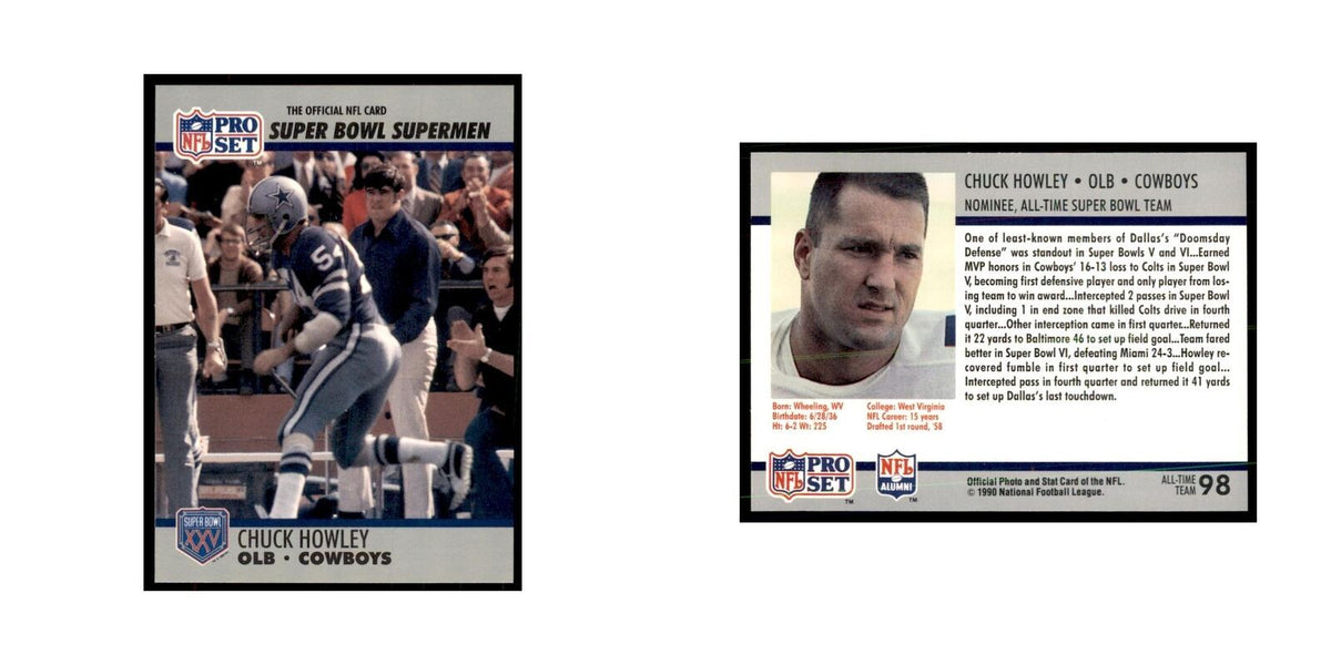 1990 Pro Set Silver Anniversay Commemorative Chuck Howley #98