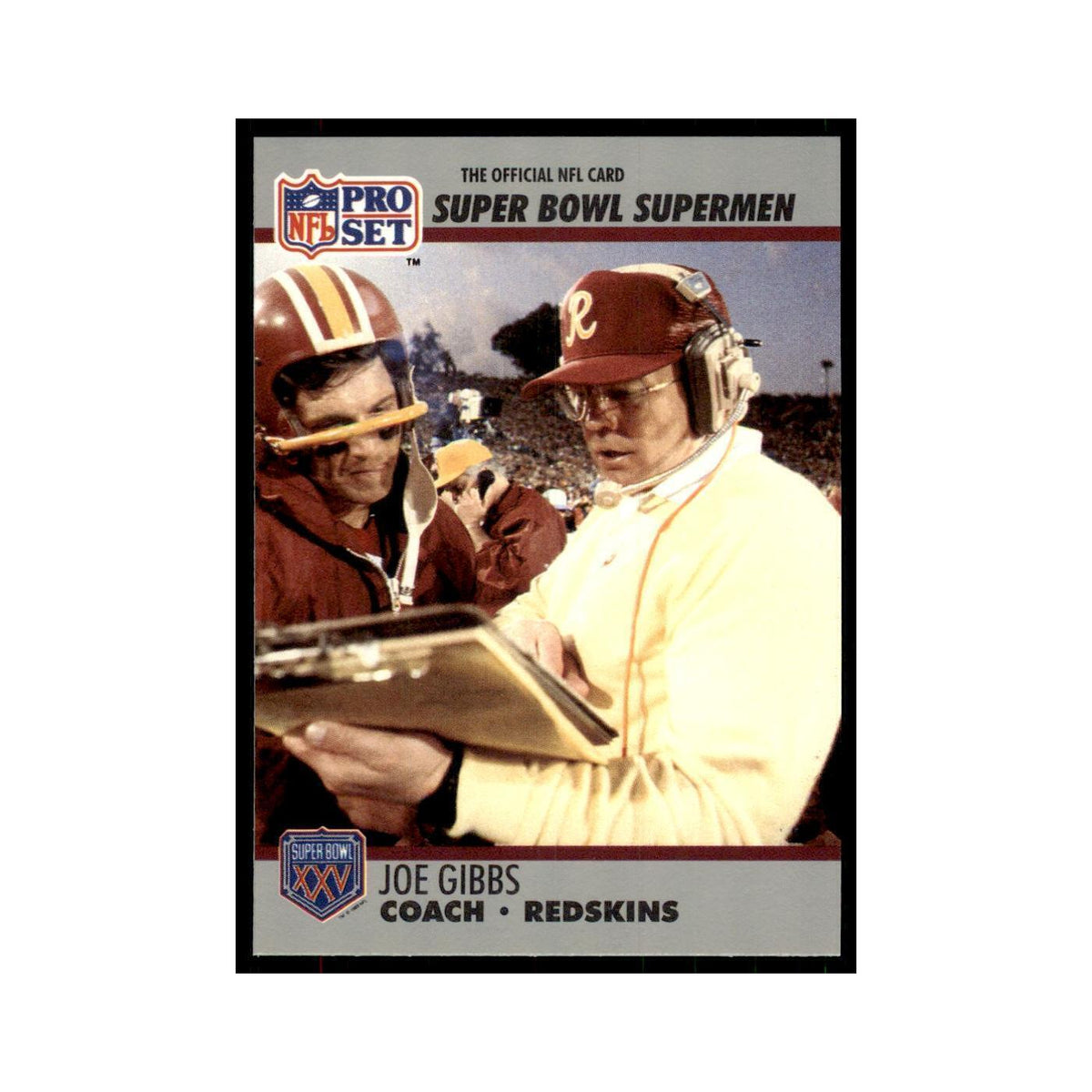 1990 Pro Set Silver Anniversay Commemorative Joe Gibbs #26
