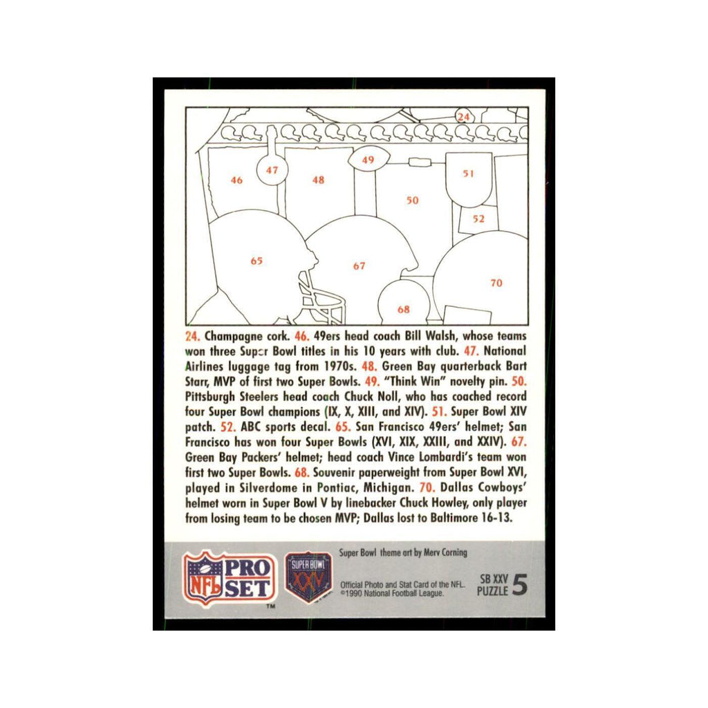 1990 Pro Set Silver Anniversay Commemorative Puzzle 5 #5