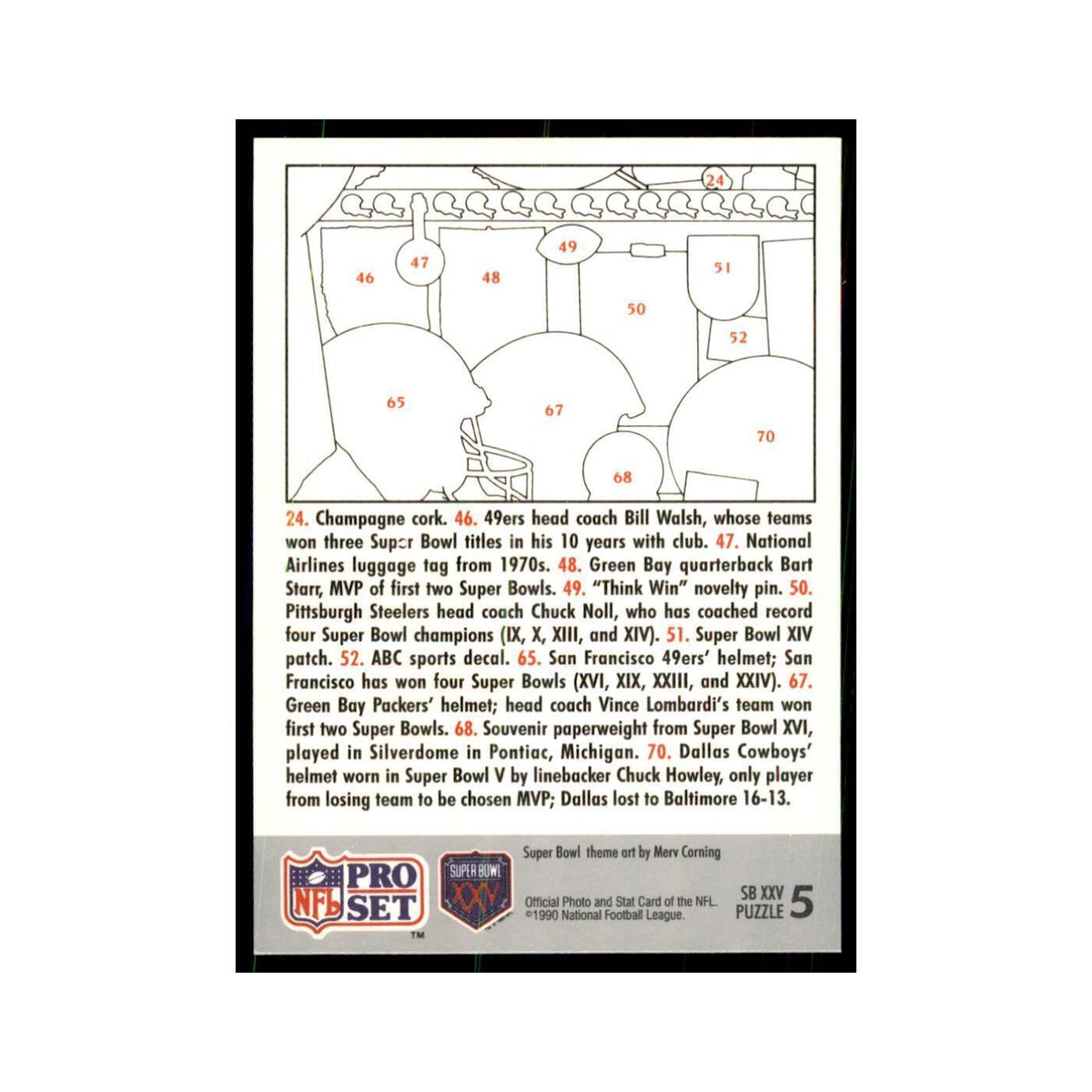 1990 Pro Set Silver Anniversay Commemorative Puzzle 5 #5
