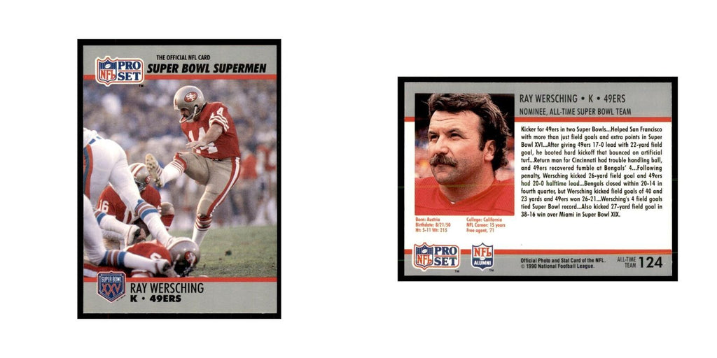 1990 Pro Set Silver Anniversay Commemorative Ray Wersching #124