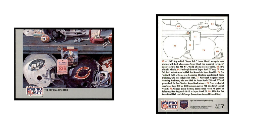 1990 Pro Set Silver Anniversay Commemorative Puzzle 7 #7