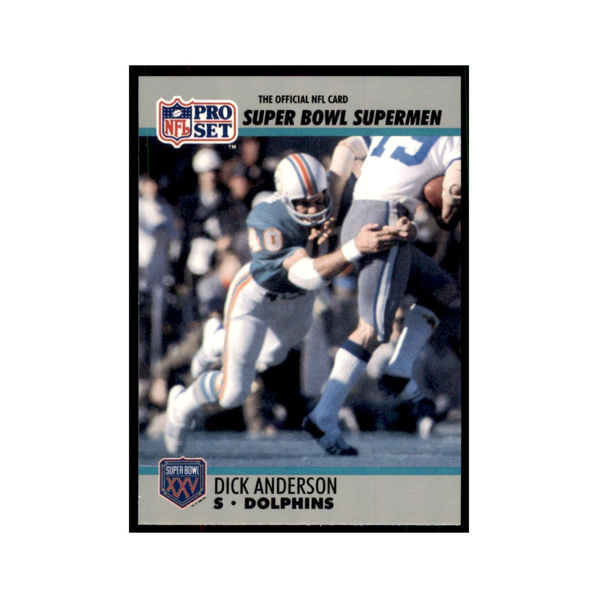 1990 Pro Set Silver Anniversay Commemorative Dick Anderson #108