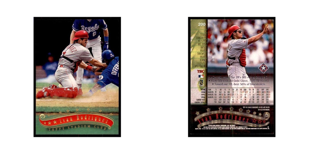 1997 Stadium Club Ivan Rodriguez Baseball Cards #200