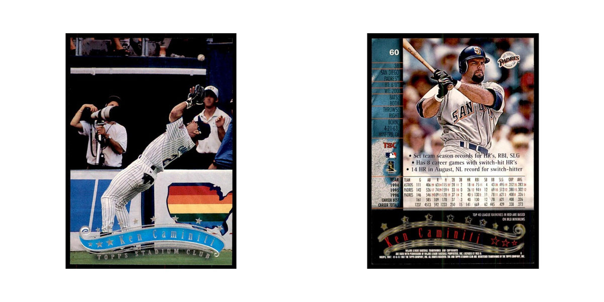 1997 Stadium Club Ken Caminiti Baseball Cards #60
