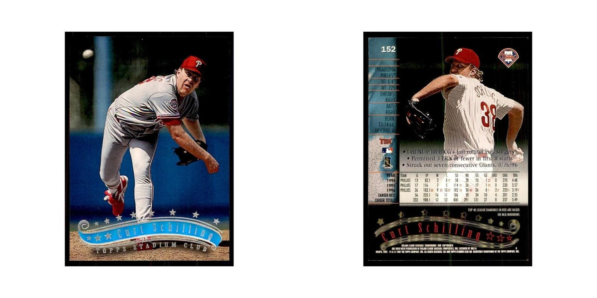 1997 Stadium Club Curt Schilling Baseball Cards #152