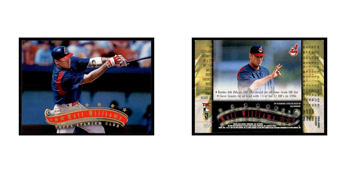 1997 Stadium Club Matt Williams Baseball Cards #203