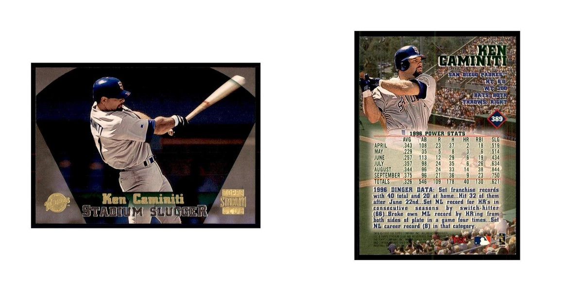 1997 Stadium Club Ken Caminiti Baseball Cards #389