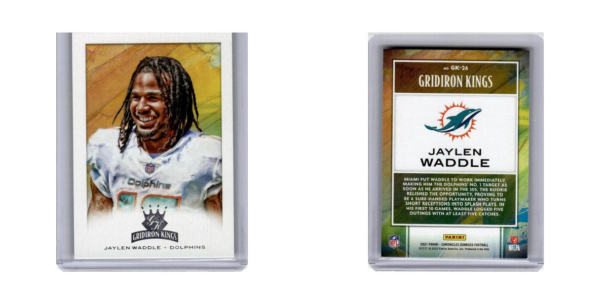 Jaylen Waddle 2021 Panini Chronicles Gridiron Kings #GK-26 Miami Dolphins NM