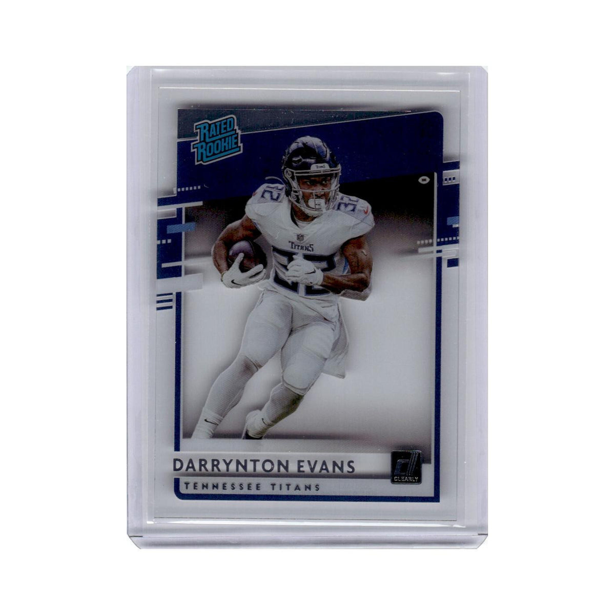Darrynton Evans 2020 Donruss Clearly Rated Rookie #RR-DE Tennessee Titans NM