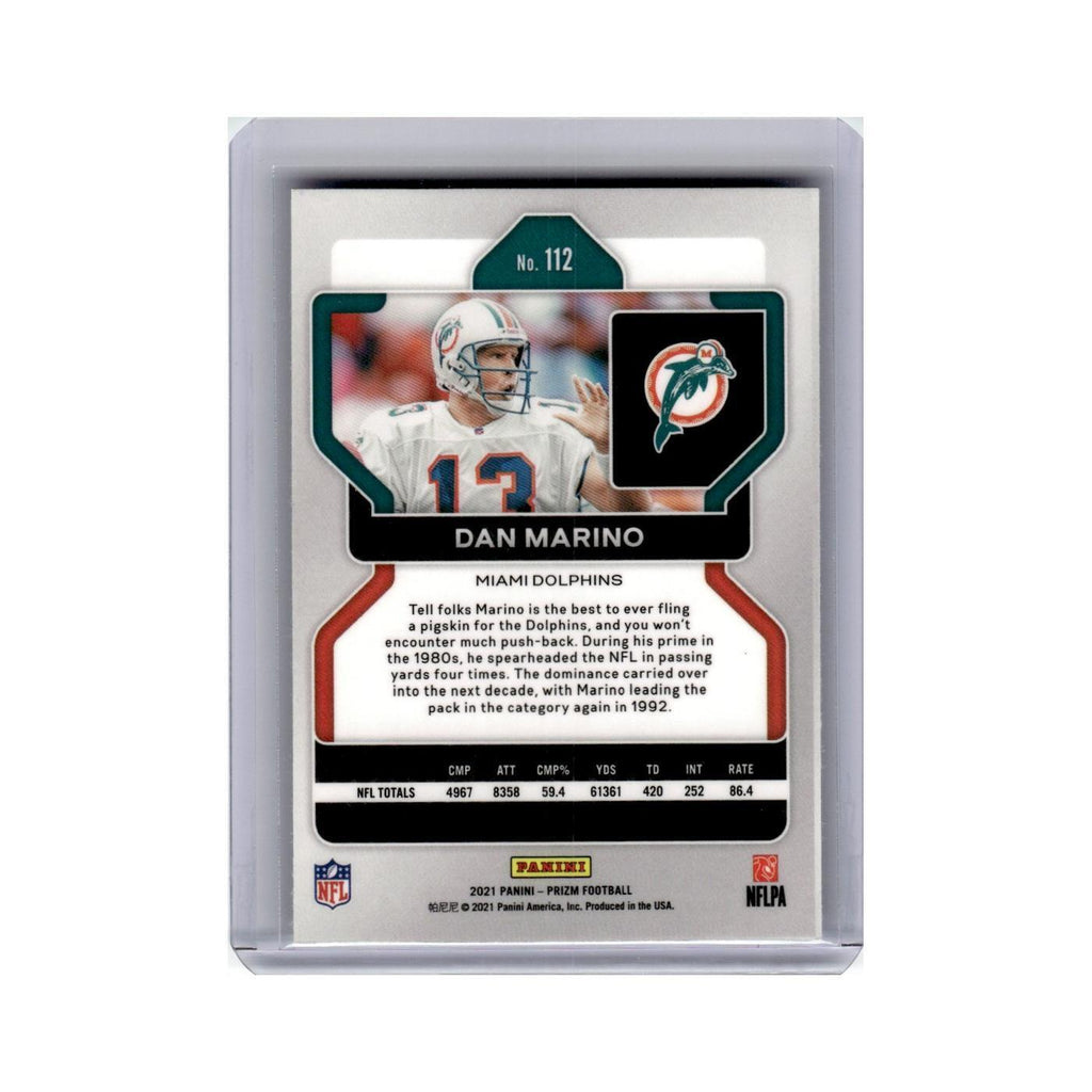 Dan Marino 2021 Panini Prizm #112 Miami Dolphins Football Card NM