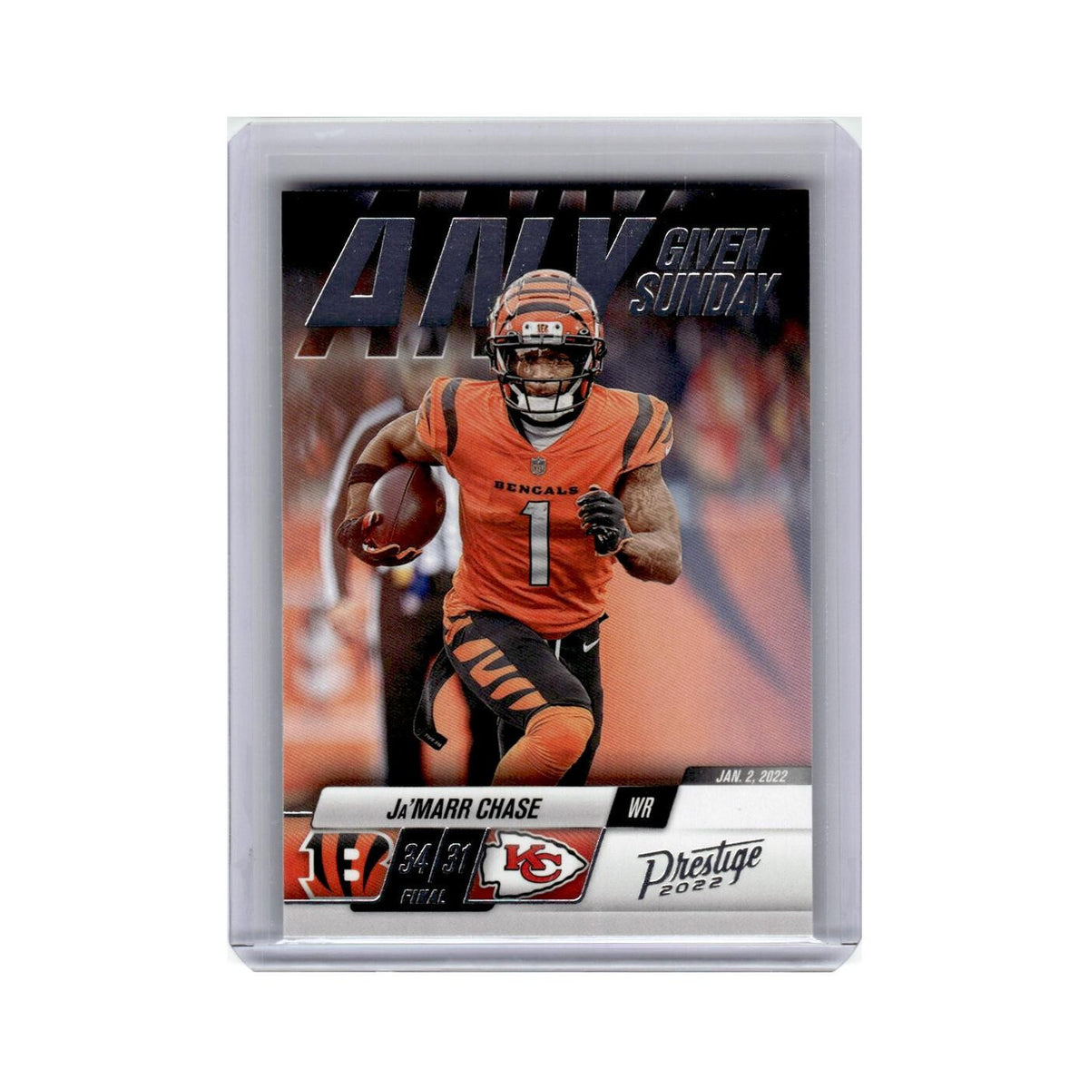 Ja'Marr Chase 2022 Panini Prestige Any Given Sunday #15 Cincinnati Bengals NM