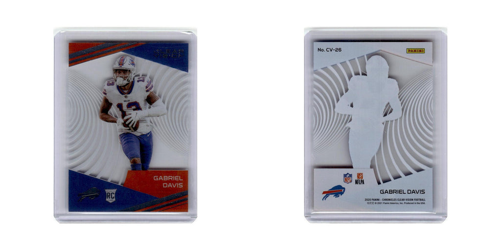 Gabriel Davis Rookie 2020 Panini Chronicles Clear Vision Rookies #CV-26 Bills NM