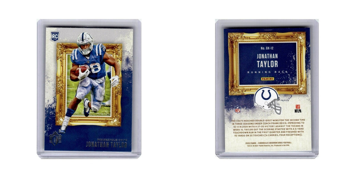 Jonathan Taylor Rookie 2020 Panini Chronicles Gridiron Kings #GK-12 Colts NM