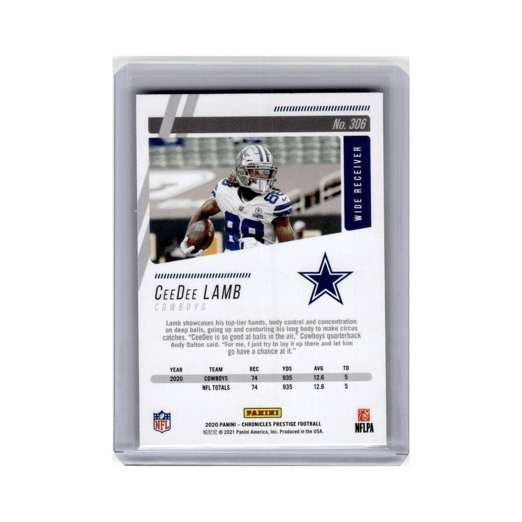 CeeDee Lamb Rookie 2020 Panini Chronicles Prestige #306 Dallas Cowboys NM