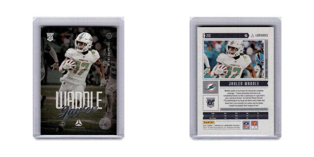 Jaylen Waddle Rookie 2021 Panini Chronicles Luminance #213 Miami Dolphins NM
