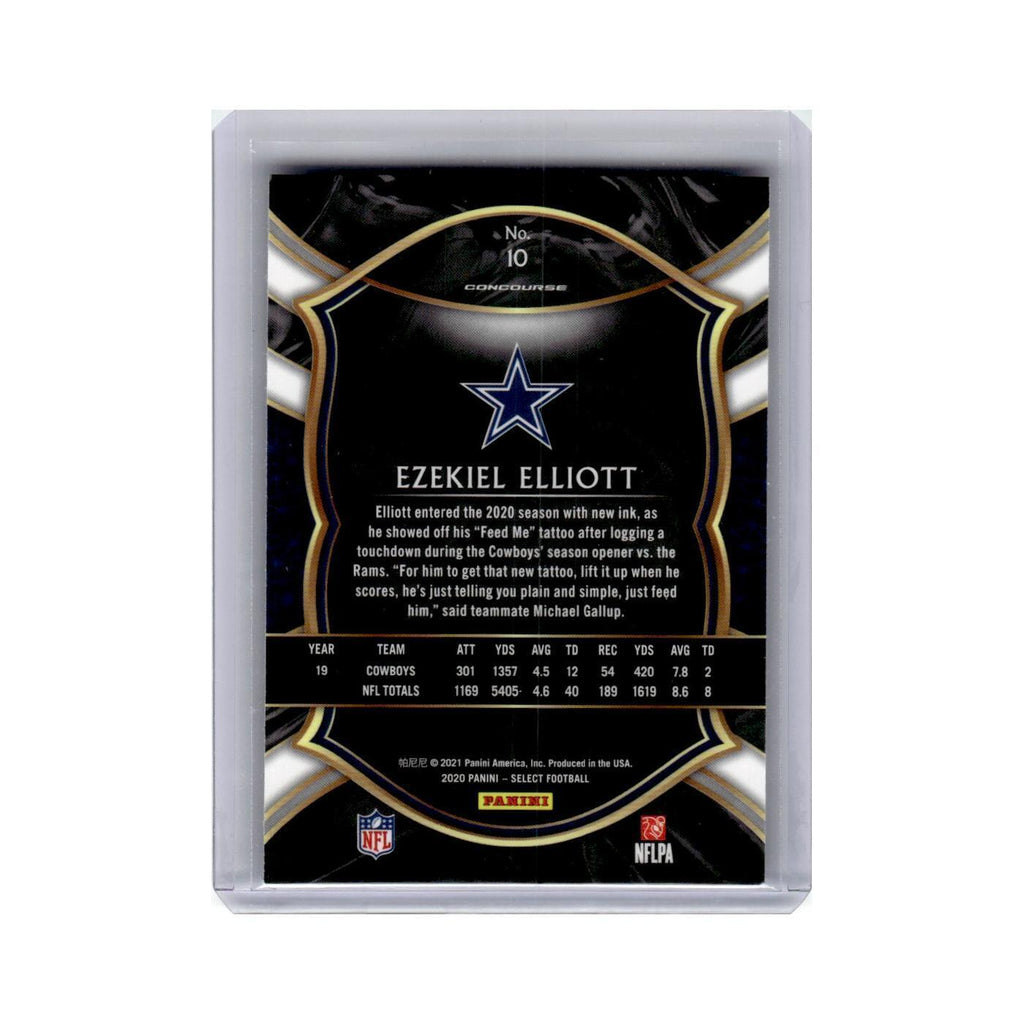 Ezekiel Elliott 2020 Panini Select #10 Dallas Cowboys Football Card NM