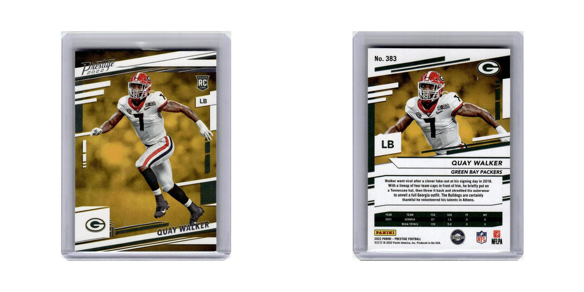 Quay Walker Rookie 2022 Panini Prestige #383 Green Bay Packers Football Card NM