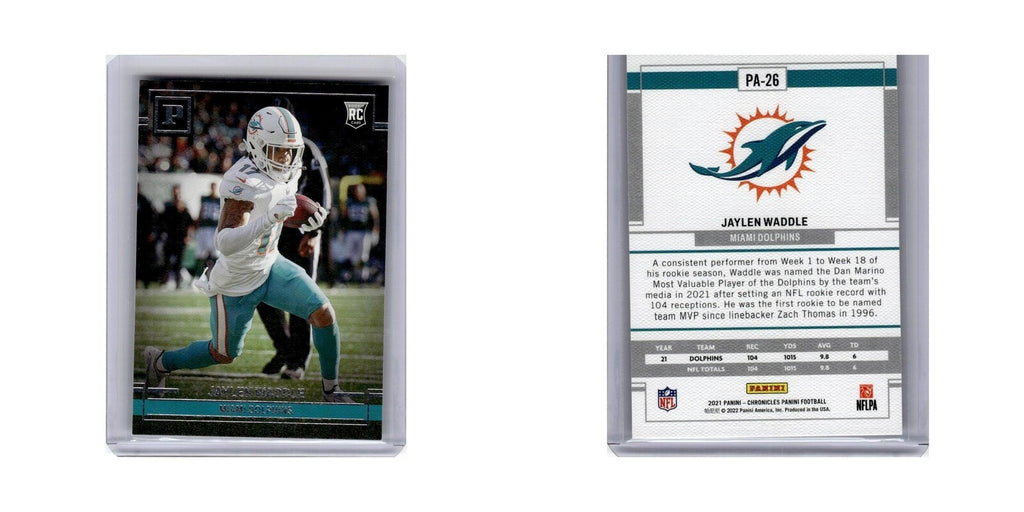 Jaylen Waddle Rookie 2021 Panini Chronicles #PA-26 Miami Dolphins NM
