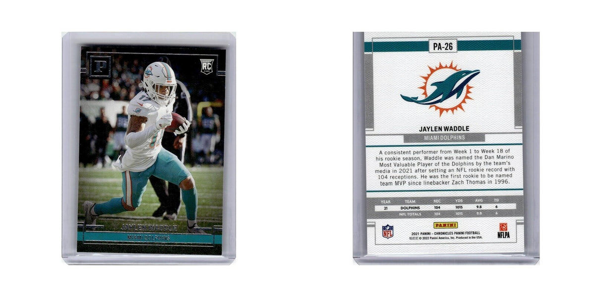 Jaylen Waddle Rookie 2021 Panini Chronicles #PA-26 Miami Dolphins NM