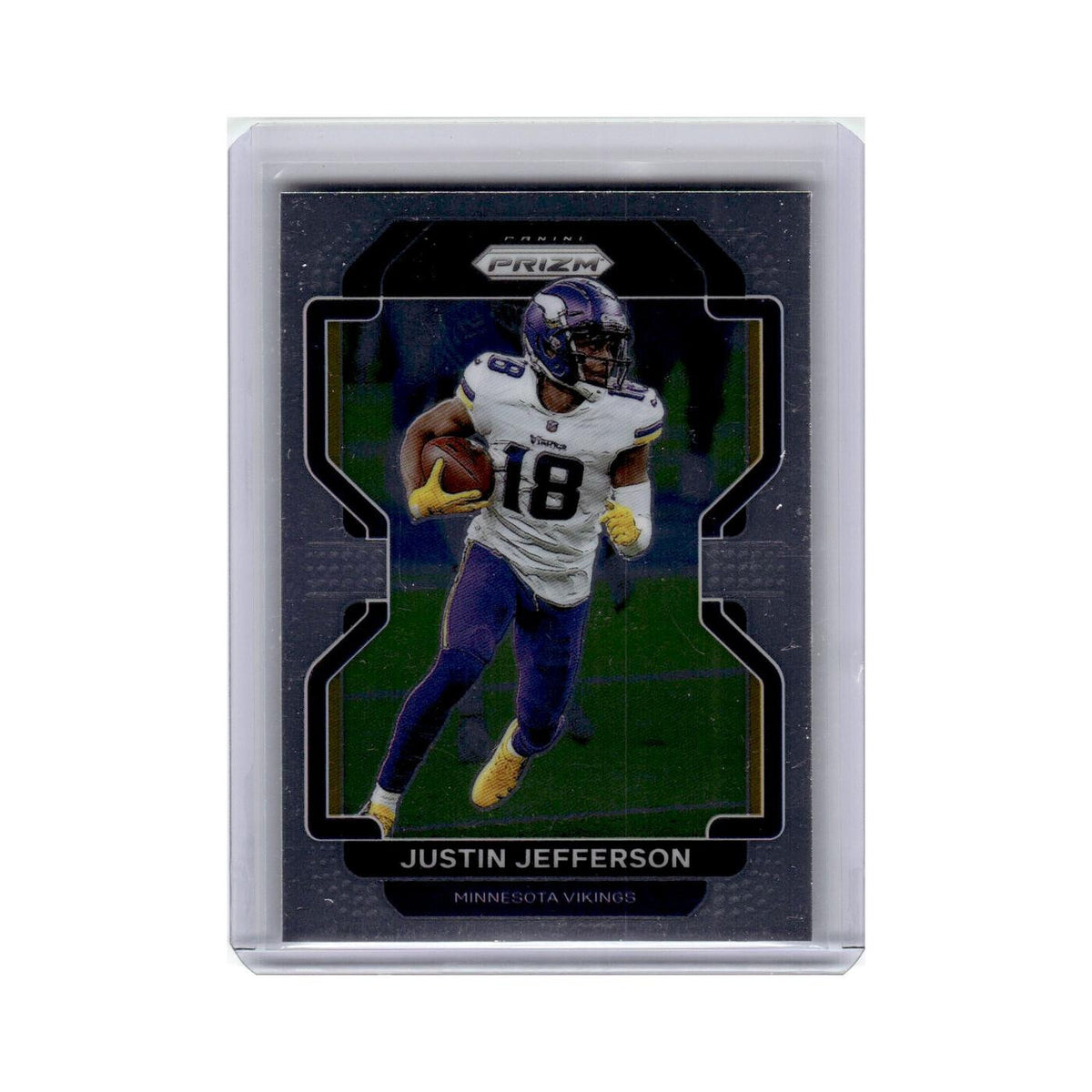 Justin Jefferson 2021 Panini Prizm #125 Minnesota Vikings Football Card NM