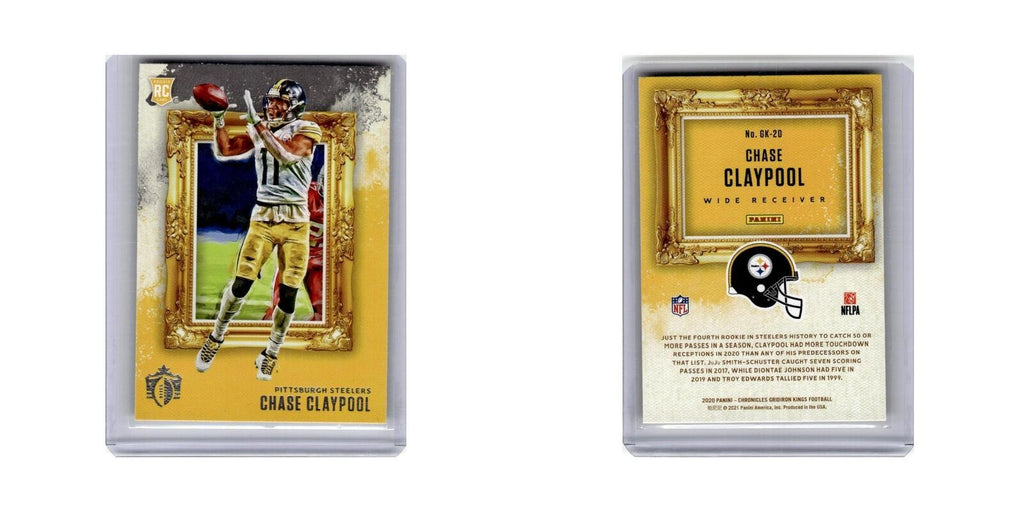 Chase Claypool Rookie 2020 Panini Chronicles Gridiron Kings #GK-20 Steelers NM