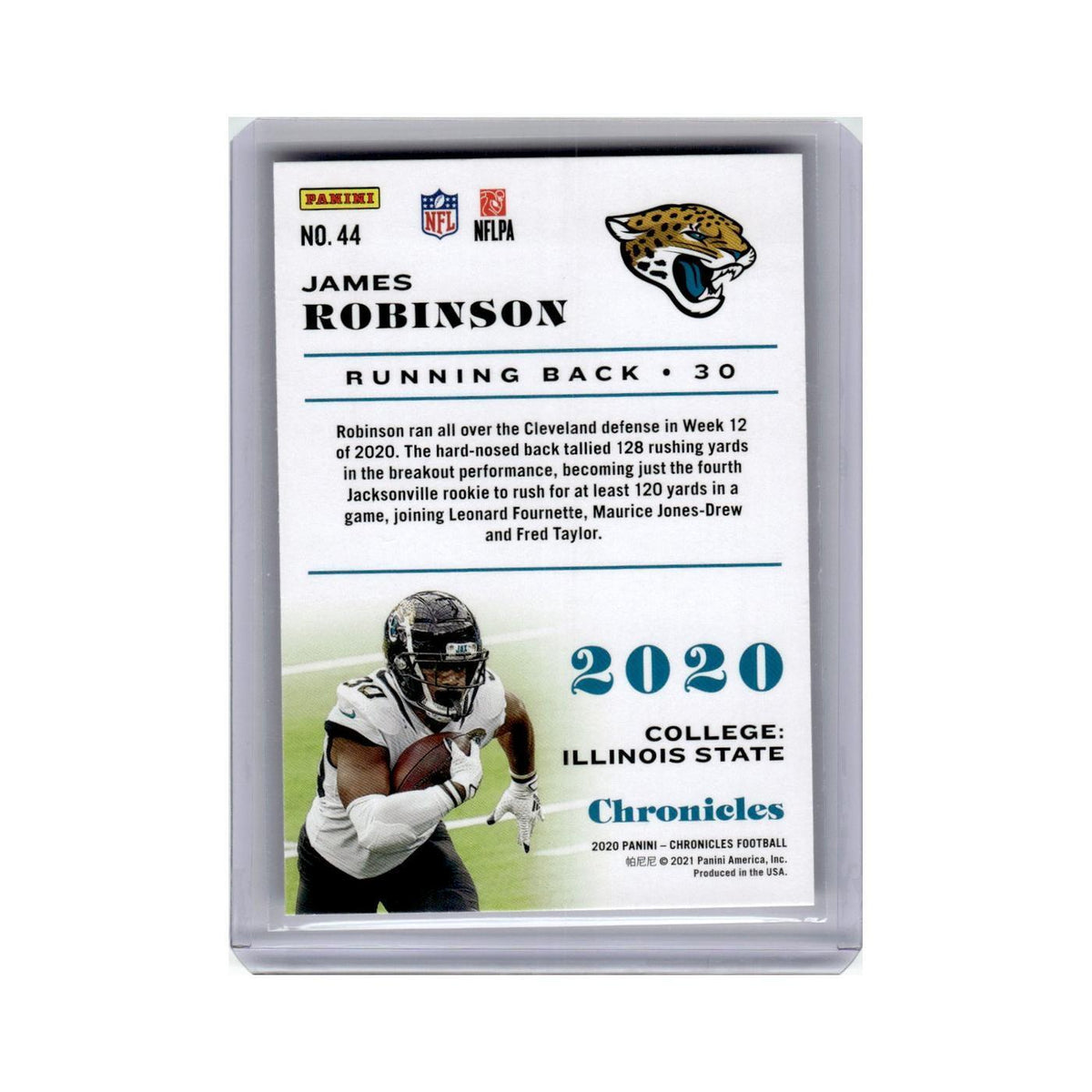 James Robinson Rookie 2020 Panini Chronicles #44 Jacksonville Jaguars NM
