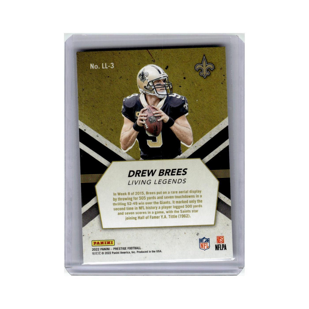 Drew Brees 2022 Panini Prestige Living Legends #LL-3 New Orleans Saints NM