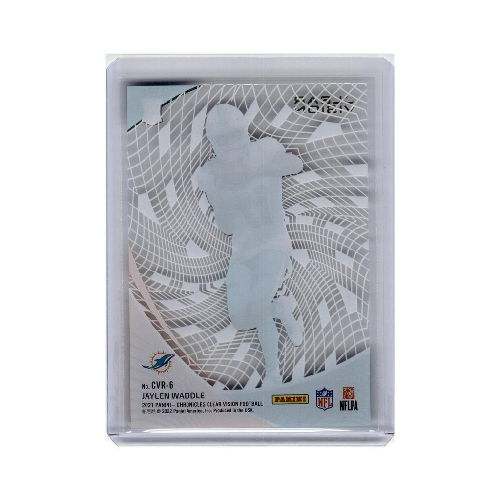 Jaylen Waddle 2021 Panini Chronicles Clear Vision Rookies #CVR-6 Dolphins NM
