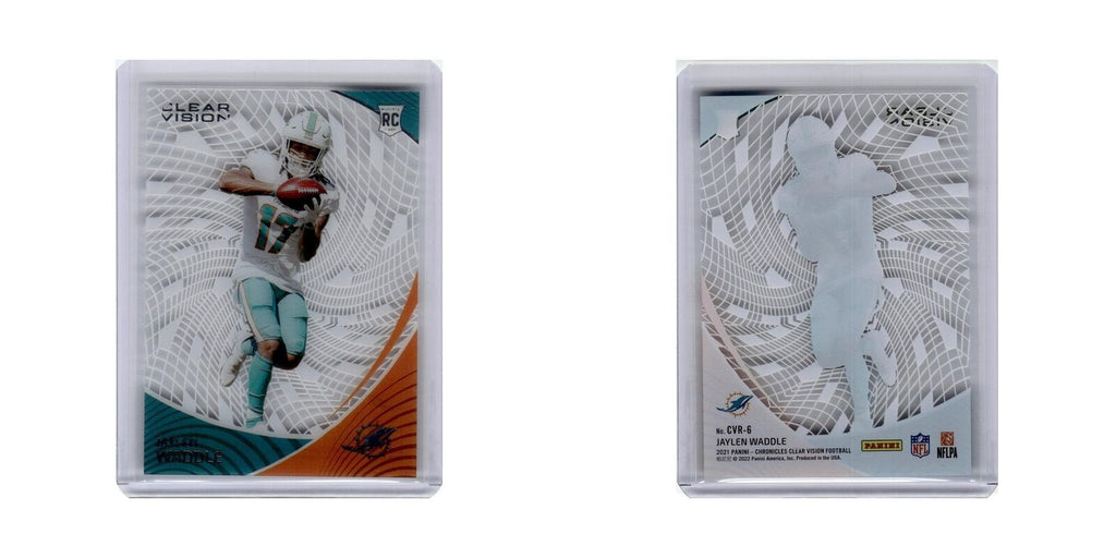 Jaylen Waddle 2021 Panini Chronicles Clear Vision Rookies #CVR-6 Dolphins NM