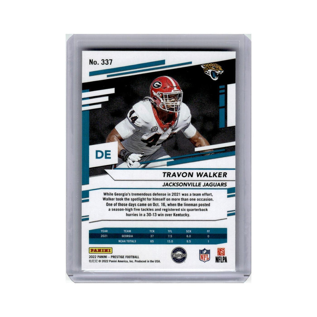 Travon Walker Rookie 2022 Panini Prestige #337 Jacksonville Jaguars NM