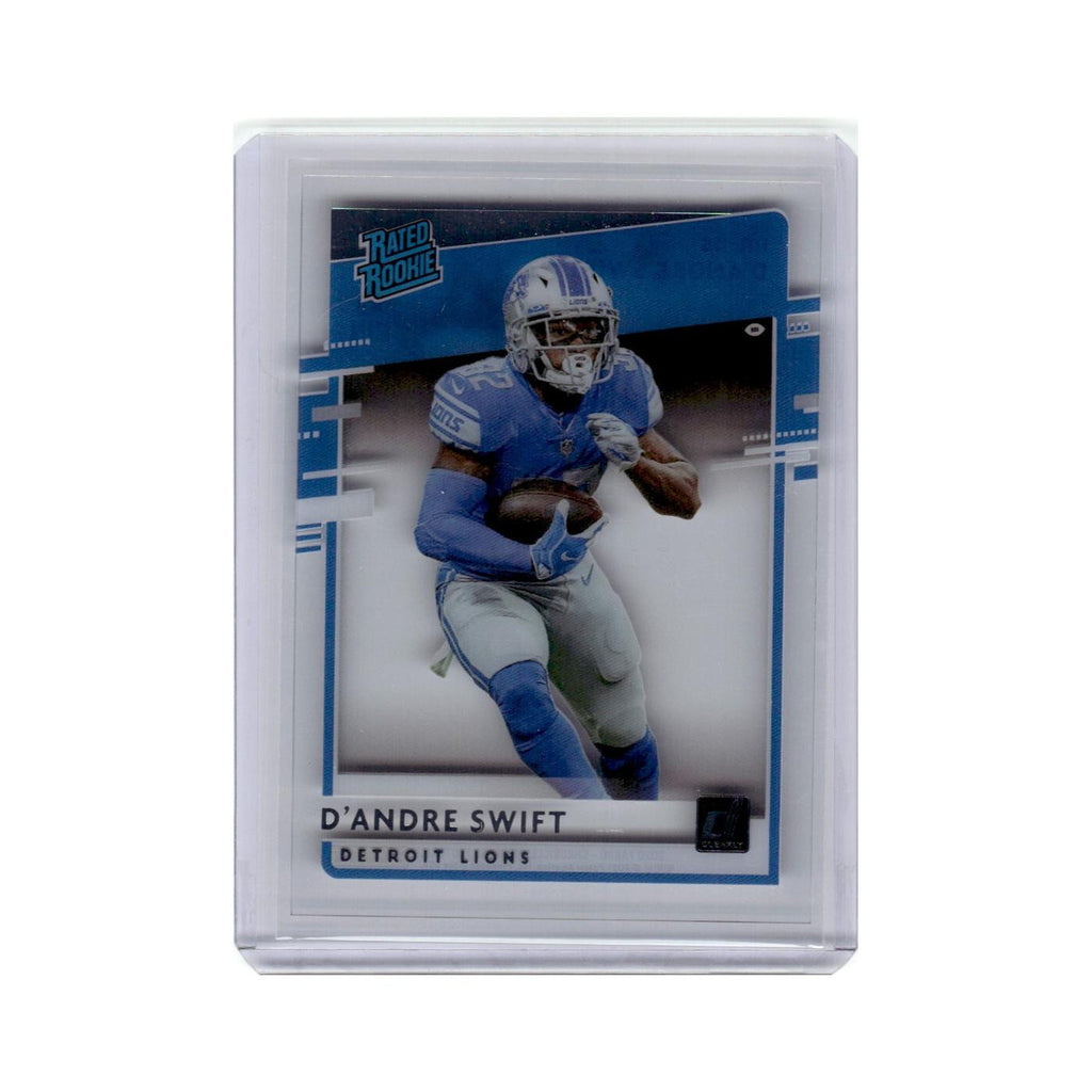 D'Andre Swift 2020 Donruss Clearly Rated Rookie #RR-DS Detroit Lions NM